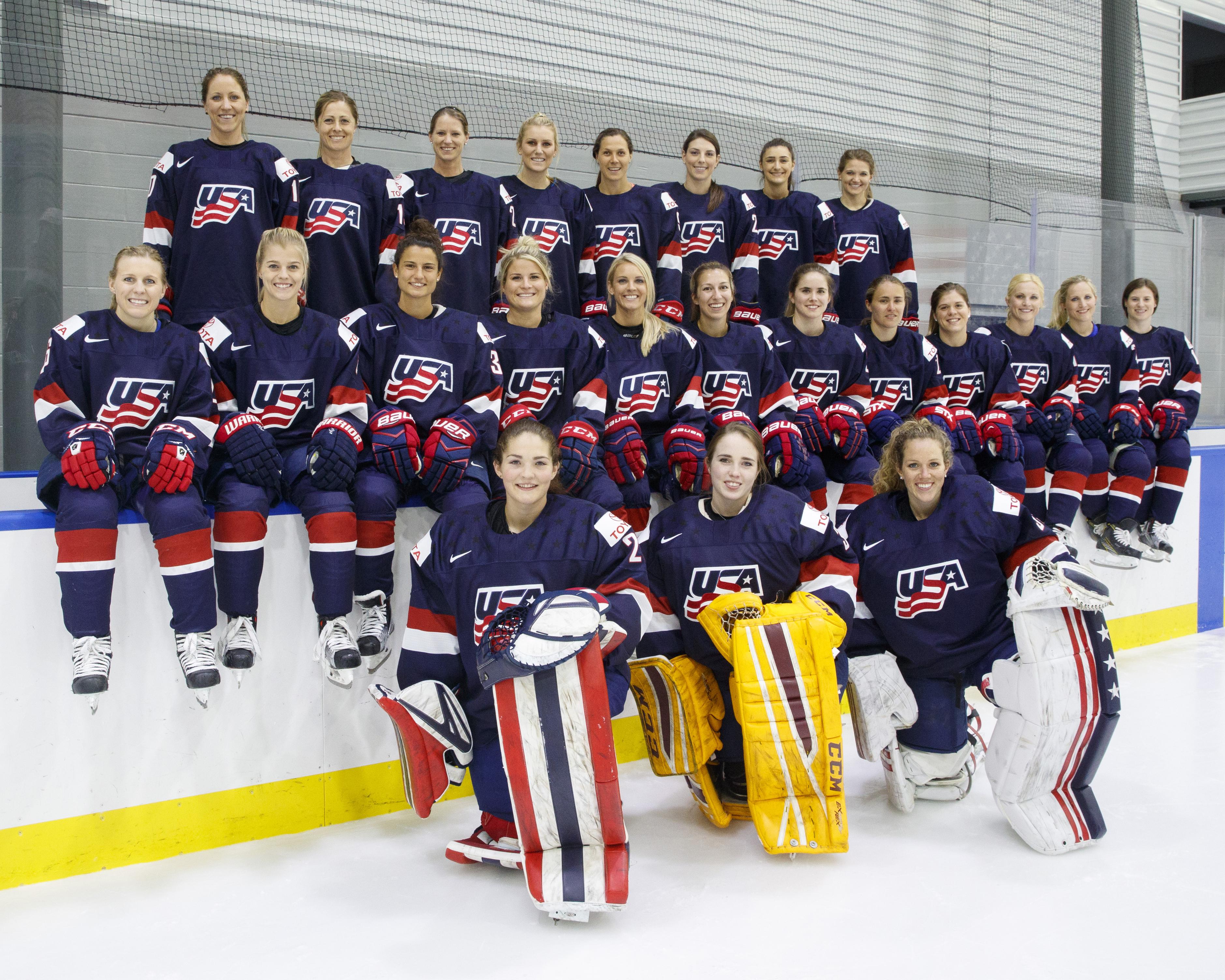 Us Womens National Hockey Team Announcement Day Photo Shoot At Florida